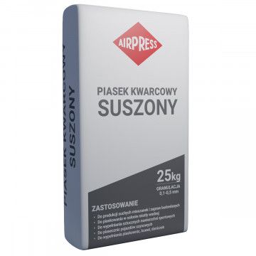 Пісок кварцовий до піскування (сушений) 25 кг грануляція 0.1 - 0.5 мм