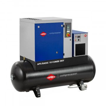 Компресор гвинтовий APS 10 Basic Combi Dry 8 бар 10 к.с./7.5 кВт 1140 л/хв 500 л